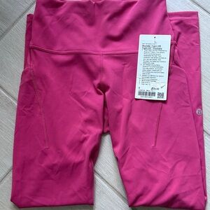 NWT: Lululemon Wunder Train HR Tight 25" Pockets